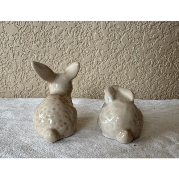 Otagiri Rabbit Set Bunny by Mann Set 2 Bunnies Easter Ceramic Japan - Picture 7 of 8